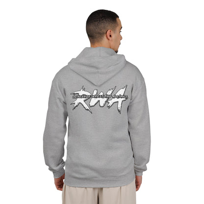 RWA White Logo Zip Hoodie