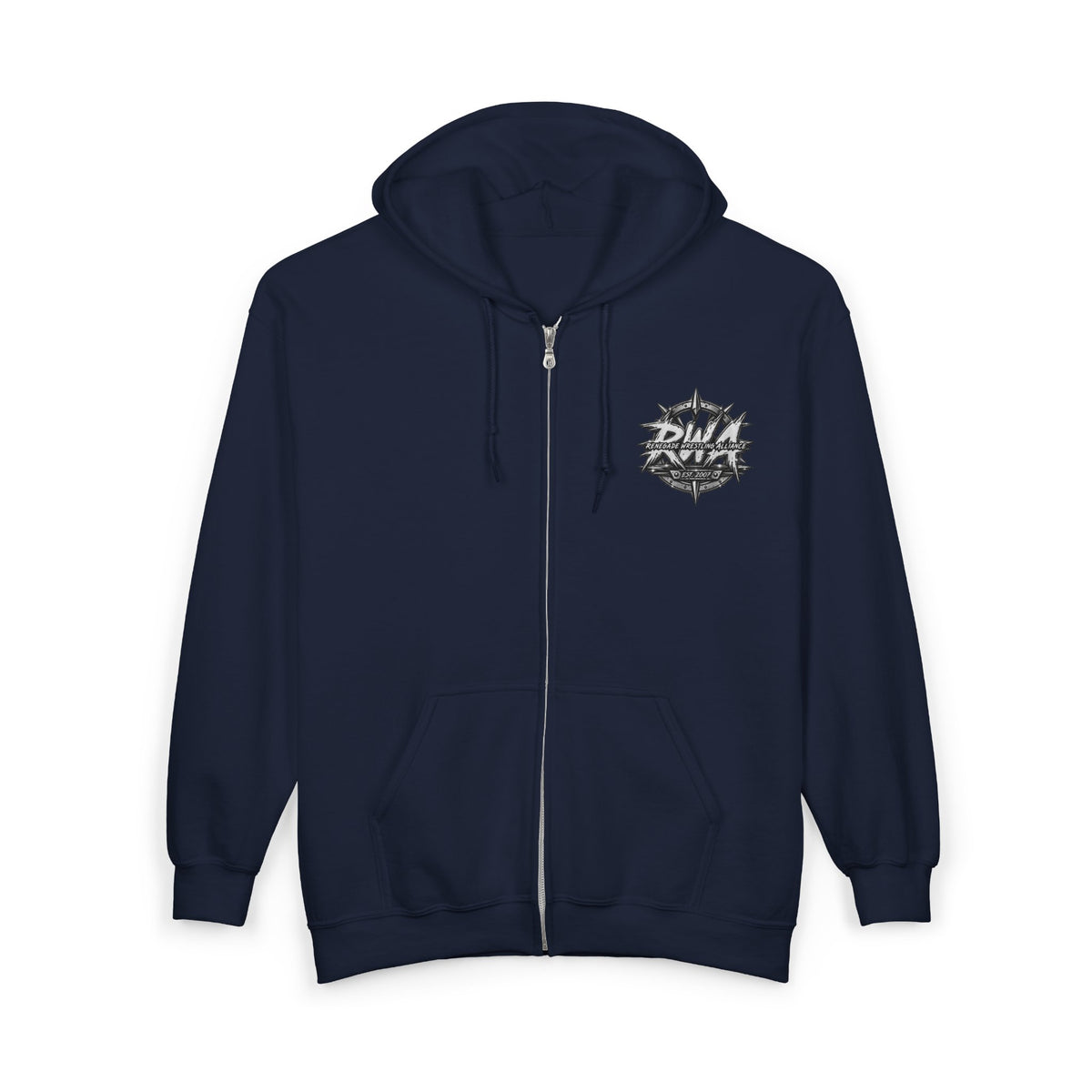 RWA White Logo Zip Hoodie
