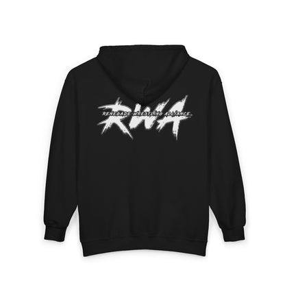 RWA White Logo Zip Hoodie